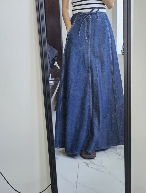Levi's Dresses & Skirts - Levi's blue denim maxi skirt